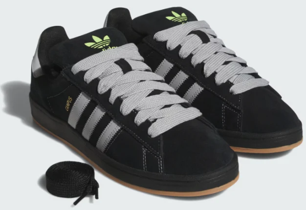 Adidas - Campus 90s ADV Shoes | Black Grey - Image 5
