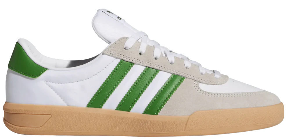 Adidas - Glenburn Shoes | White Green Gum