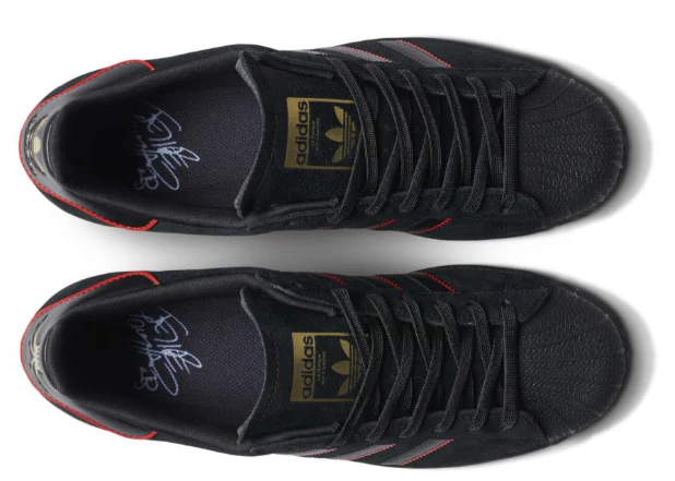Adidas - Superstar ADV x Felipe Gustavo Shoes | Black Red - Image 5
