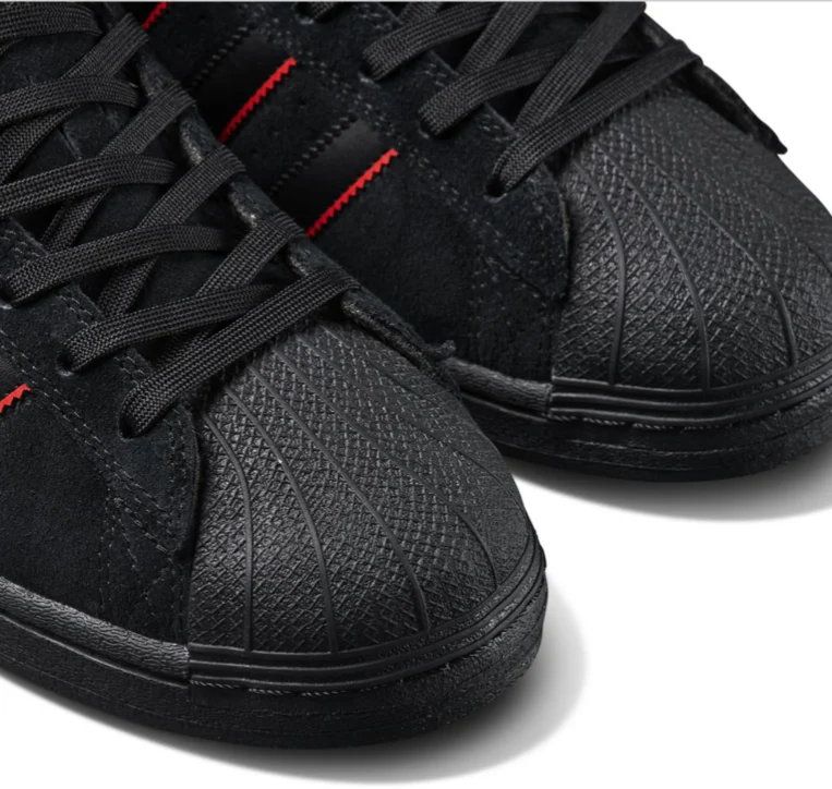 Adidas - Superstar ADV x Felipe Gustavo Shoes | Black Red - Image 8