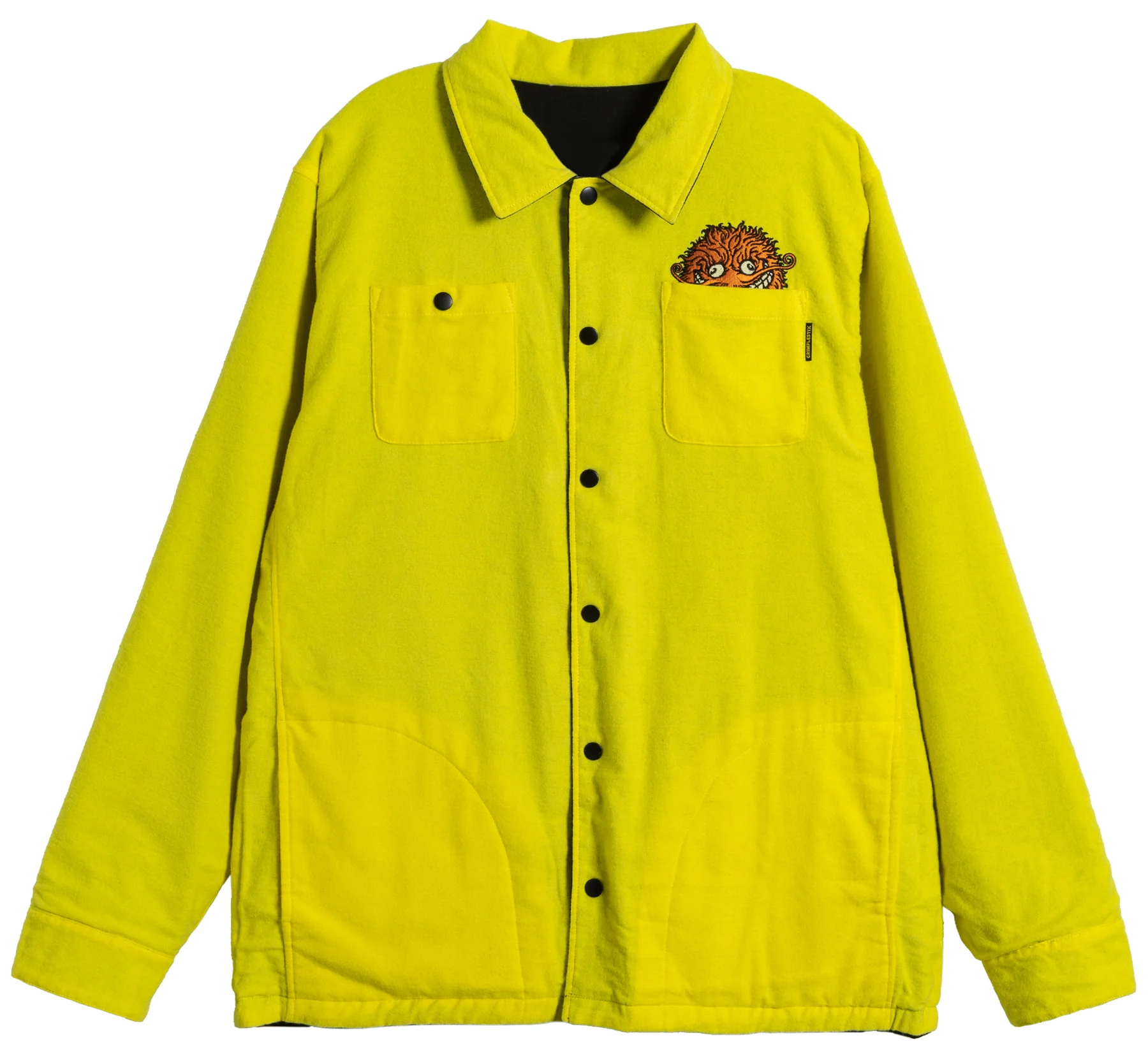 Antihero - Grimple Reversible Jacket | Black Yellow - Image 4