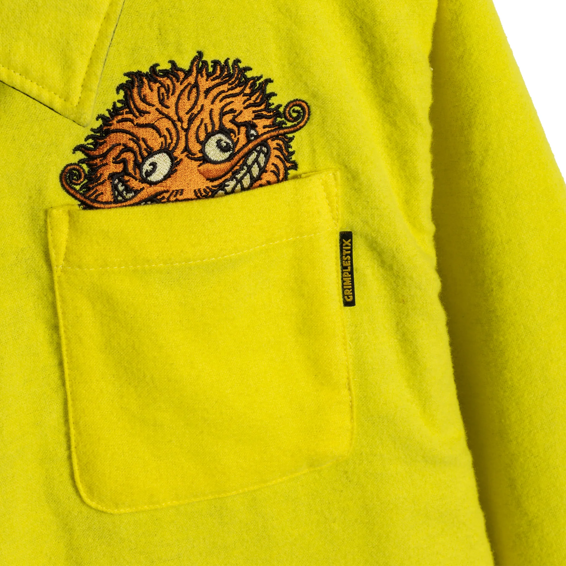 Antihero - Grimple Reversible Jacket | Black Yellow - Image 5