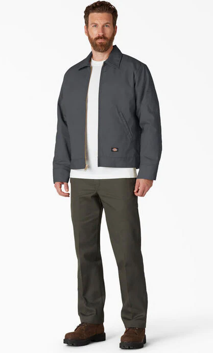 Dickies - Eisenhower Lined Garage Jacket | Charcoal - Image 3