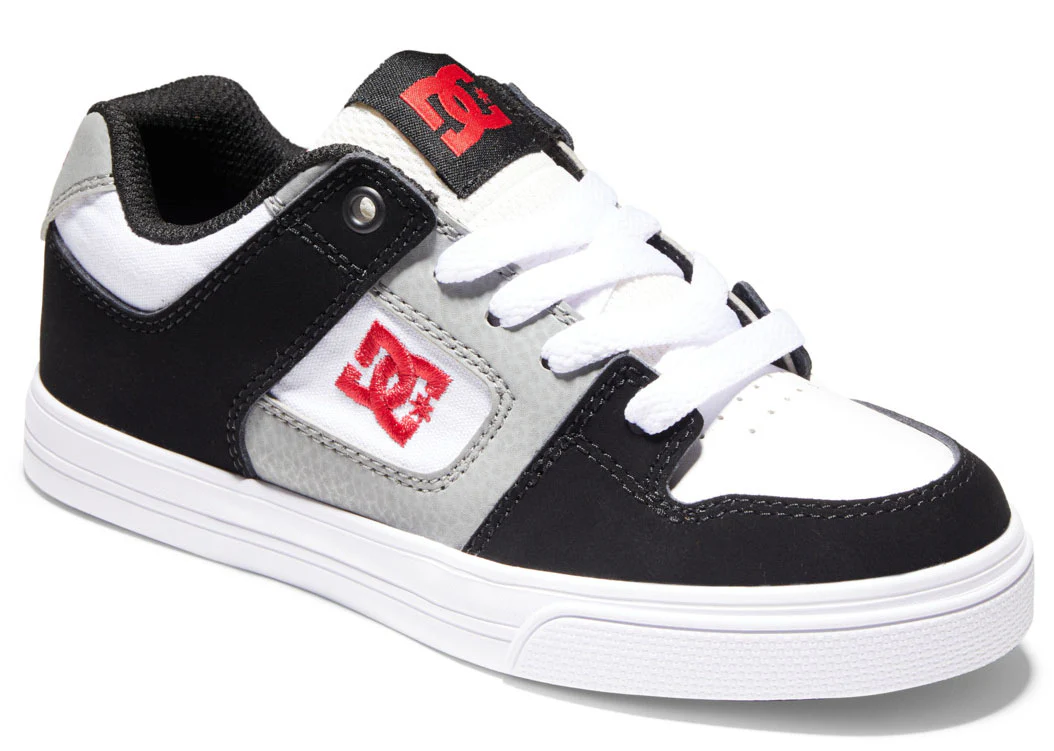 DC - Kid's Pure Shoes | White Black Red - Image 2