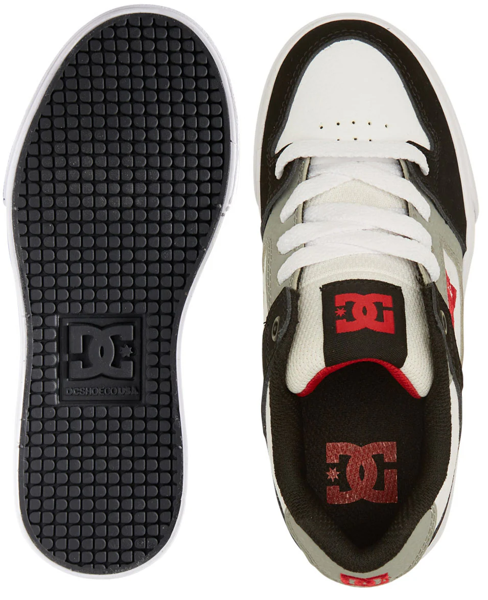 DC - Kid's Pure Shoes | White Black Red - Image 4