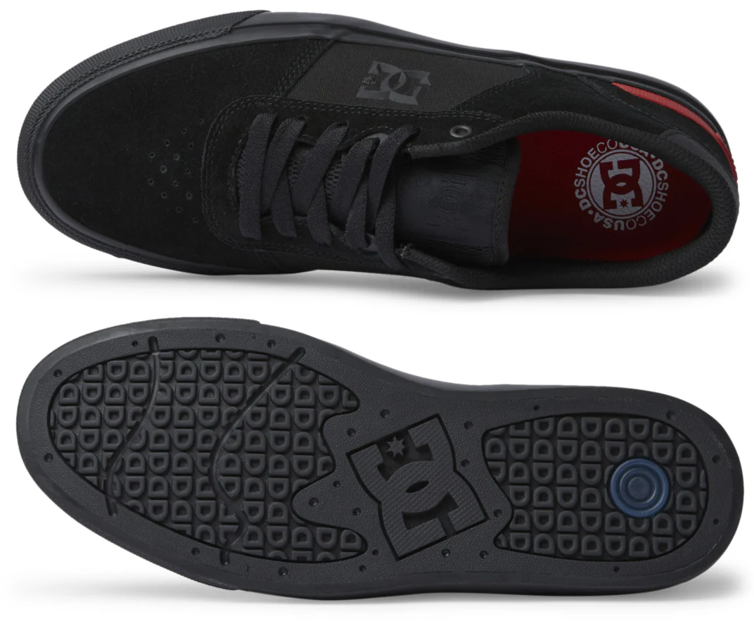 DC - Teknic S Shoes | Black Black Red - Image 6
