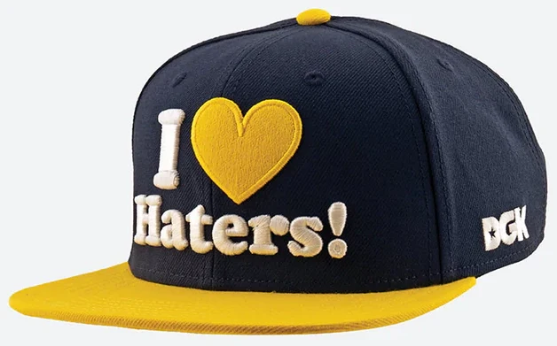 DGK - Haters Snapback Hat | Navy Yellow