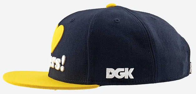 DGK - Haters Snapback Hat | Navy Yellow - Image 3