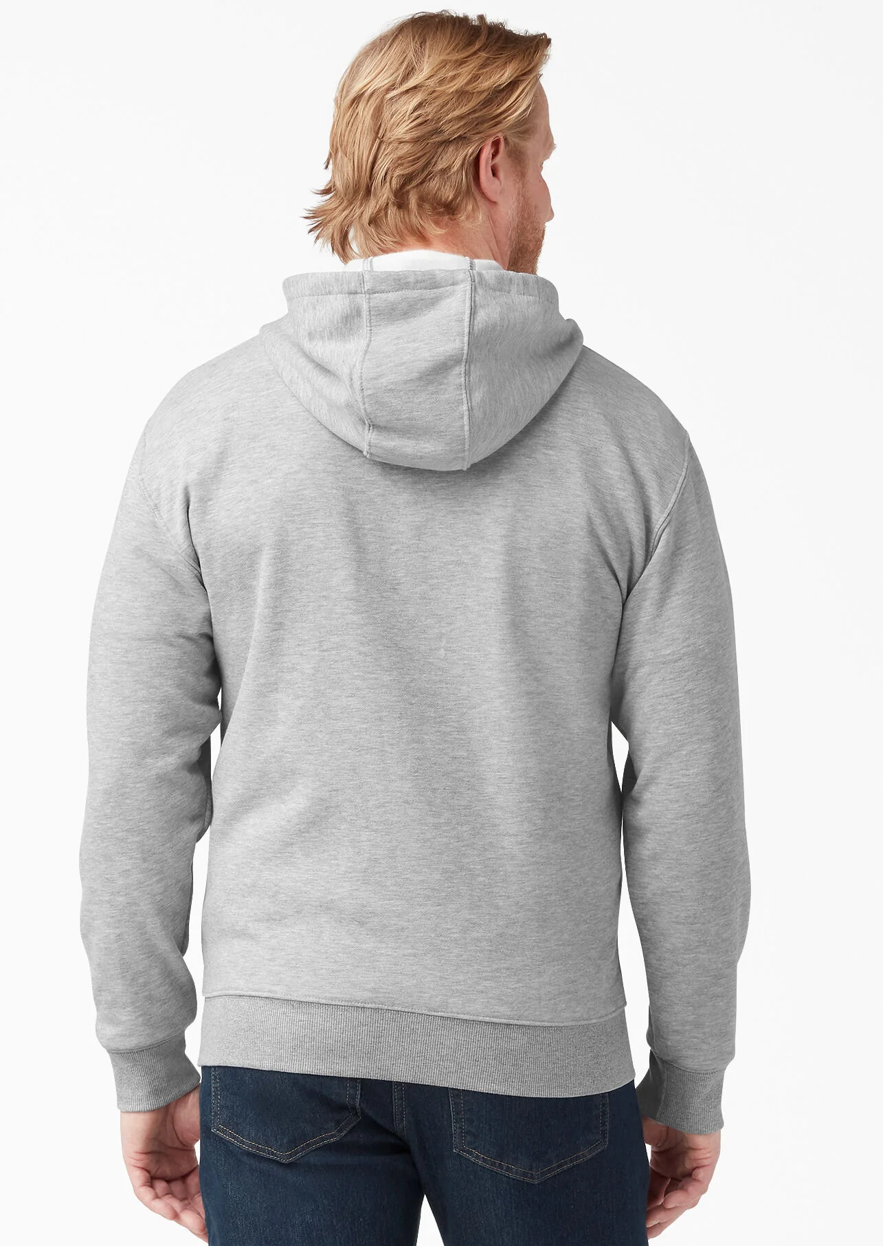 Dickies - Midweight Fleece Zip Hoodie | Heather Grey - Image 2