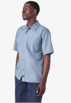 Dickies - Skate Waynesboro S/S Shirt | Blue Chambray - Image 3