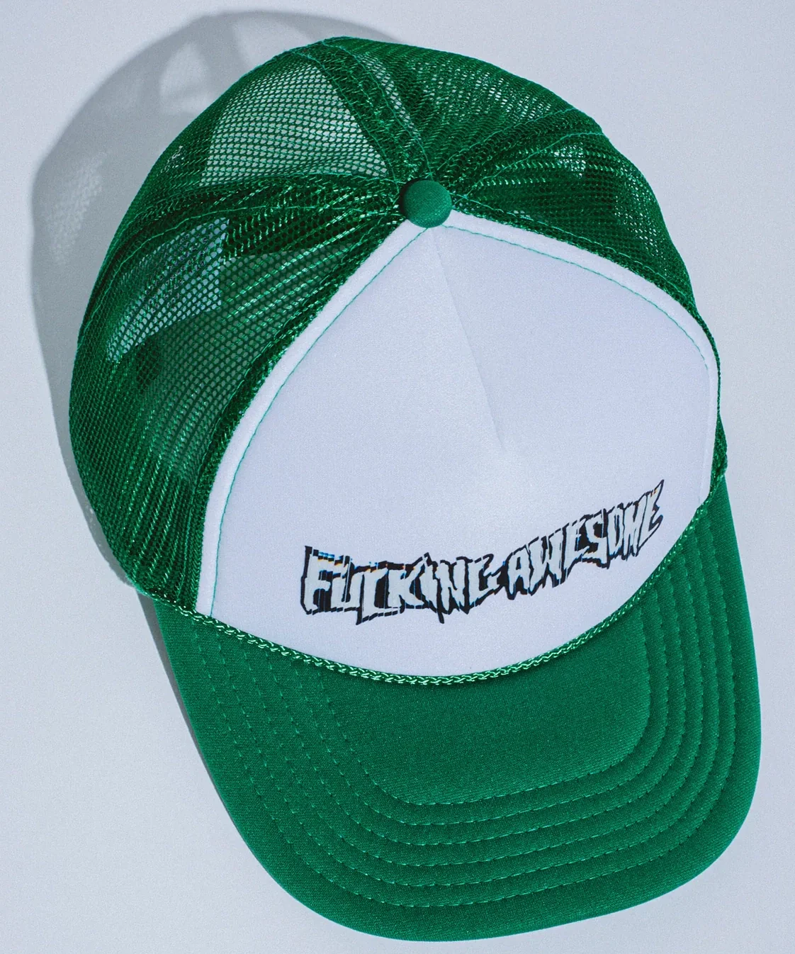 FA - Scanner Warp Stamp Trucker Hat | Green - Image 2