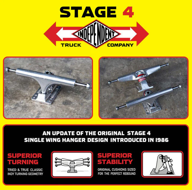 Independent - 166 'Stage 4' 9" Trucks (Set of 2) - Image 5