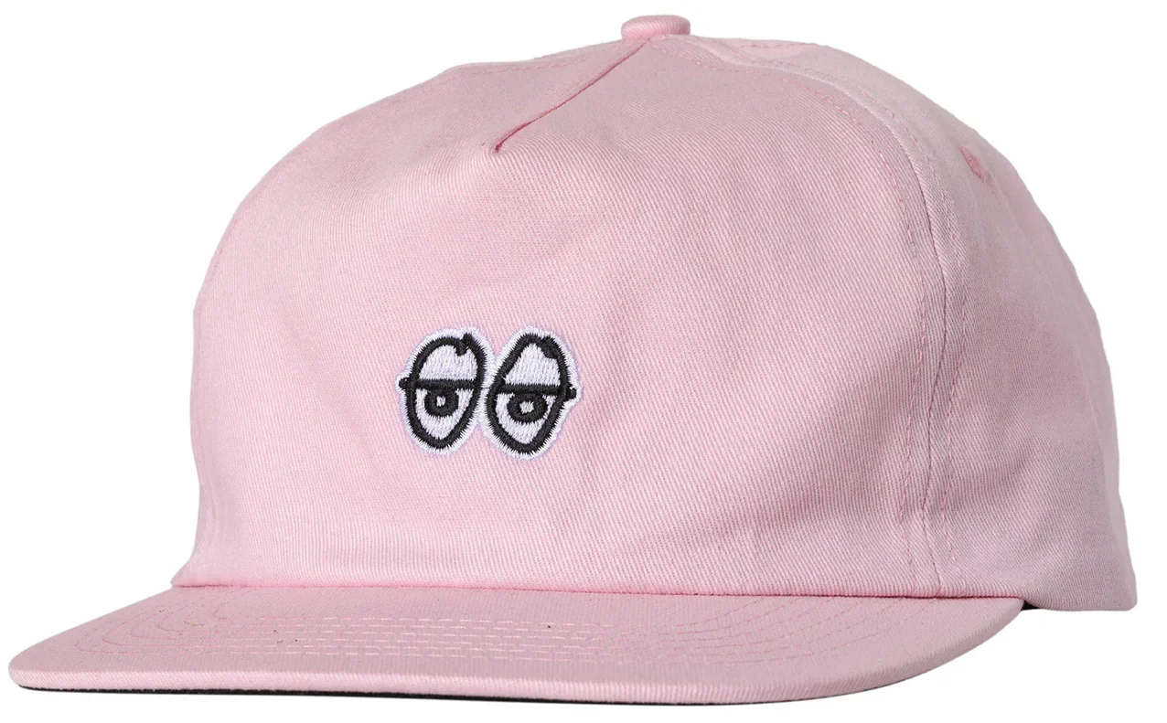 Krooked - Eyes Snapback Hat | Light Pink