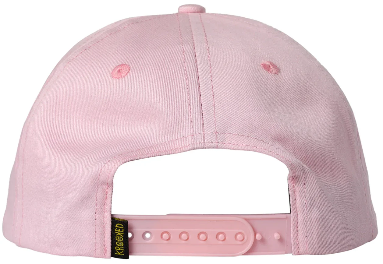 Krooked - Eyes Snapback Hat | Light Pink - Image 2