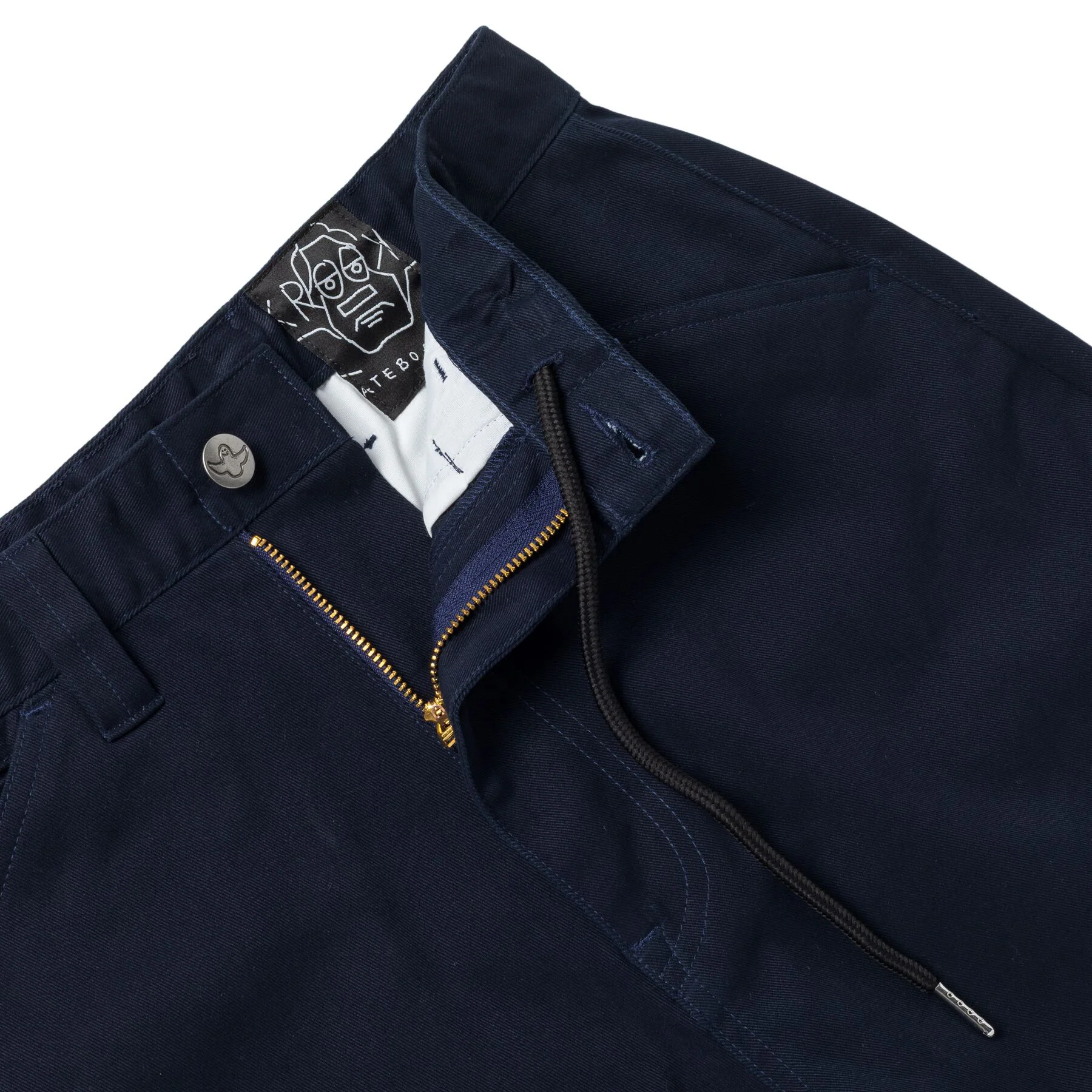 Krooked - Eyes Twill Shorts | Navy - Image 3
