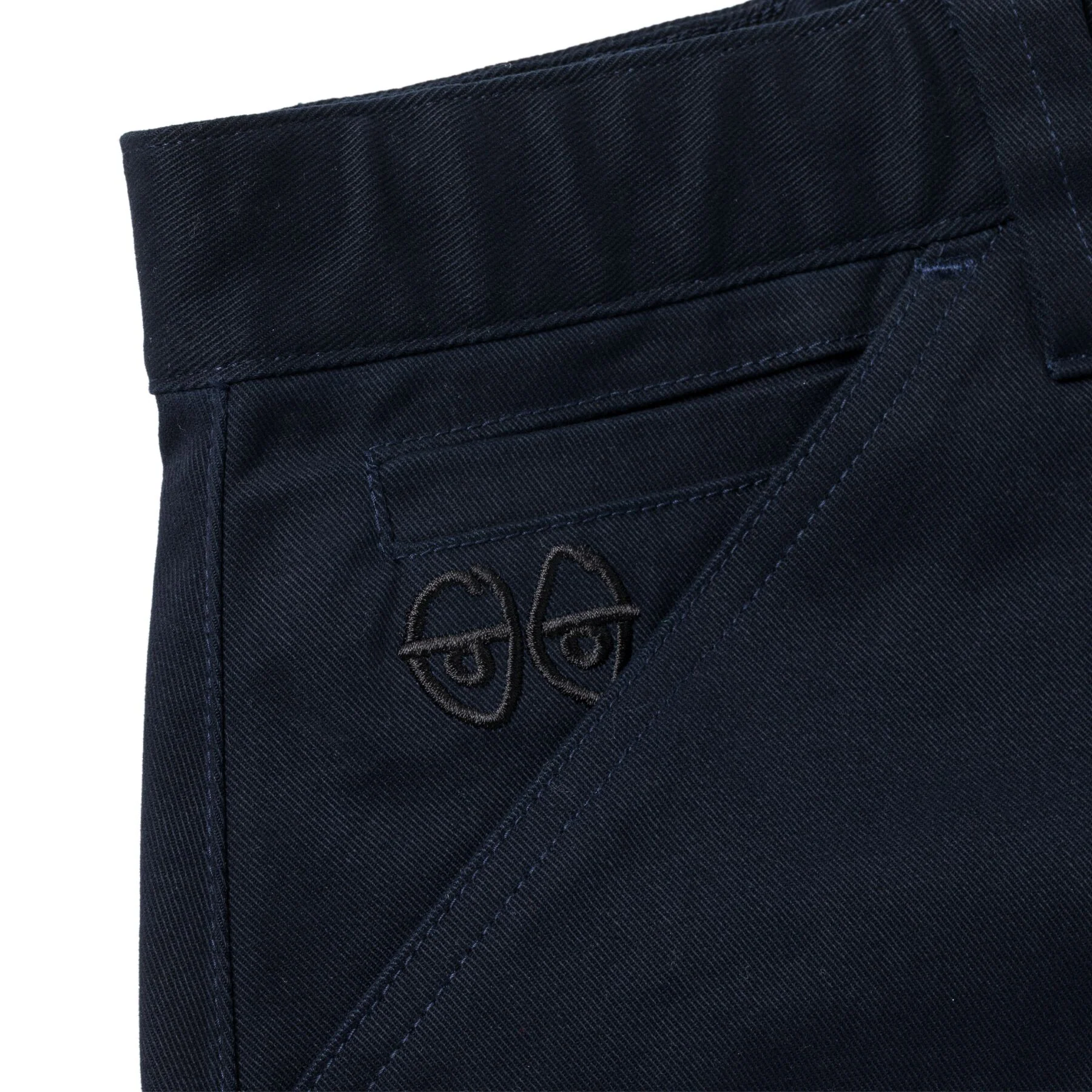 Krooked - Eyes Twill Shorts | Navy - Image 4