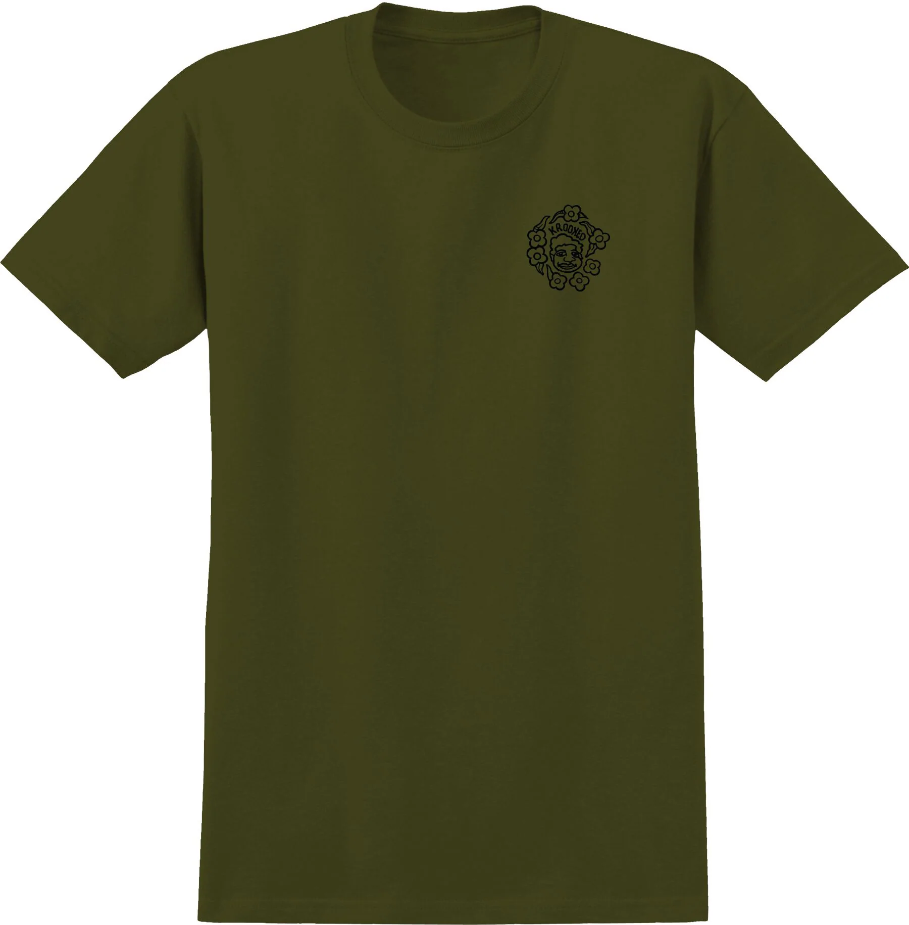Krooked - Krooked MG Tee | Military Green - Image 2