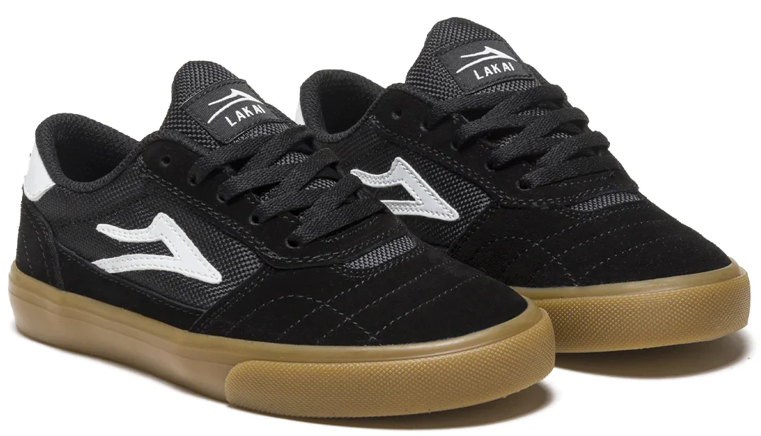 Lakai - Kids Cambridge Shoes | Black Gum - Image 2