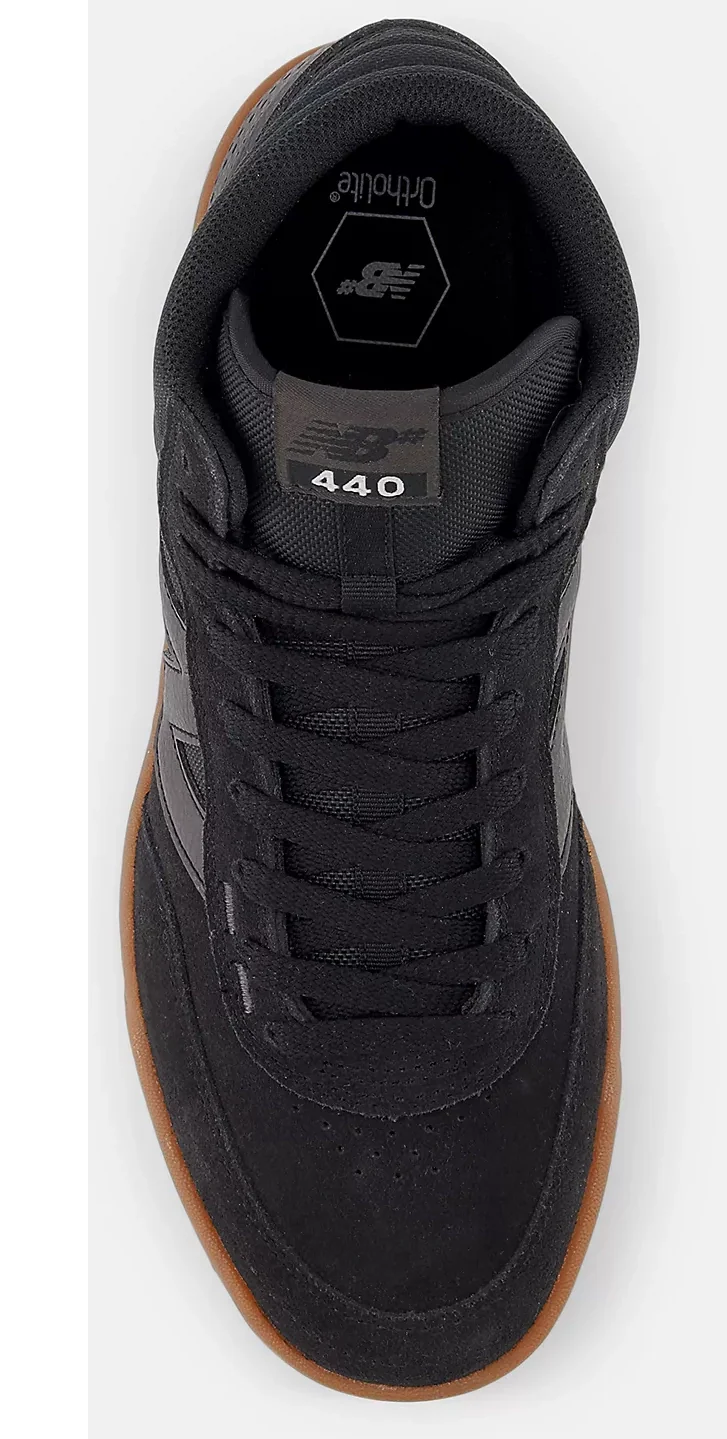 New Balance - Numeric 440 High V2 Shoes | Black Gum - Image 4