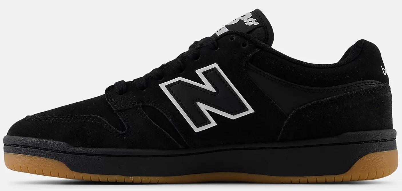 New Balance - Numeric 480 Shoes | Black White Gum - Image 2