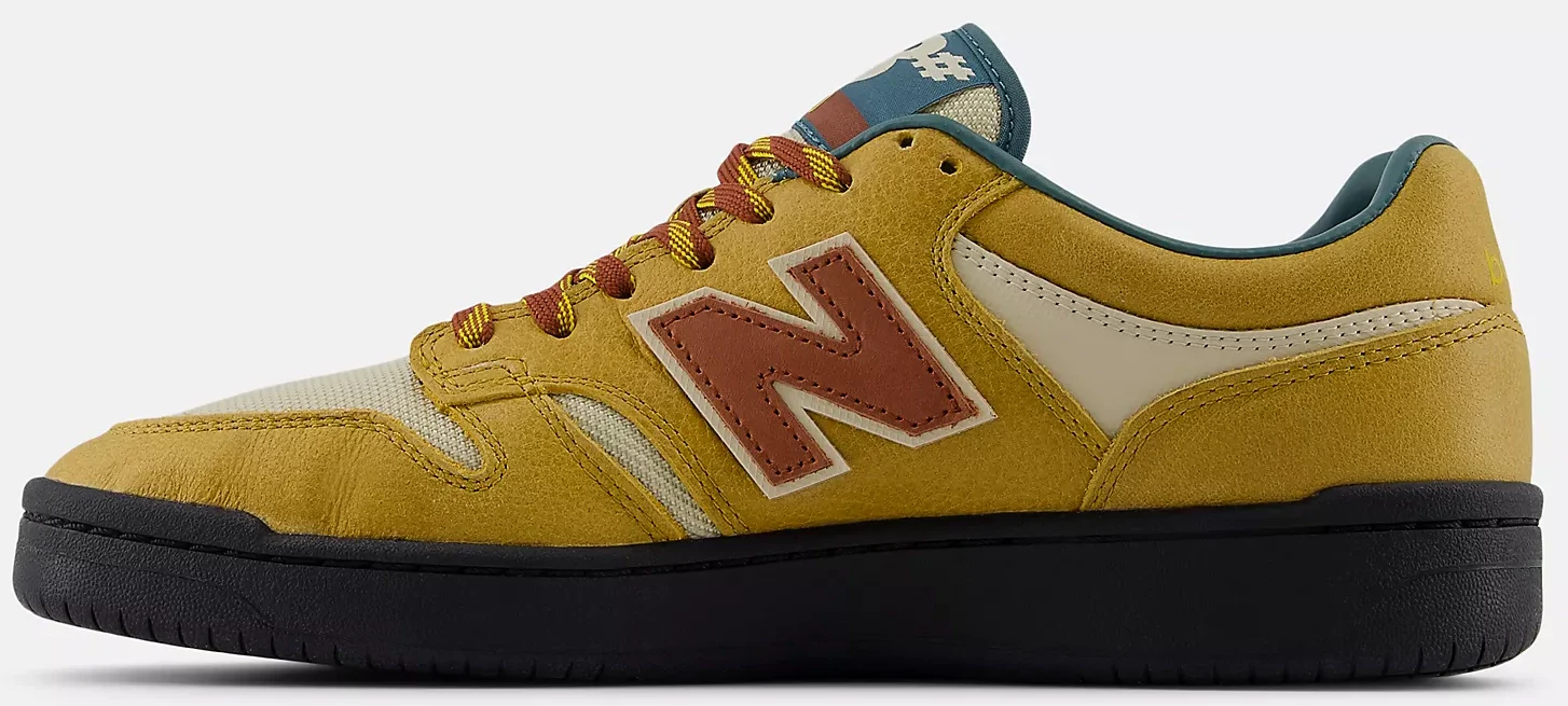 New Balance - Numeric 480 Shoes | Tan Burgundy - Image 2