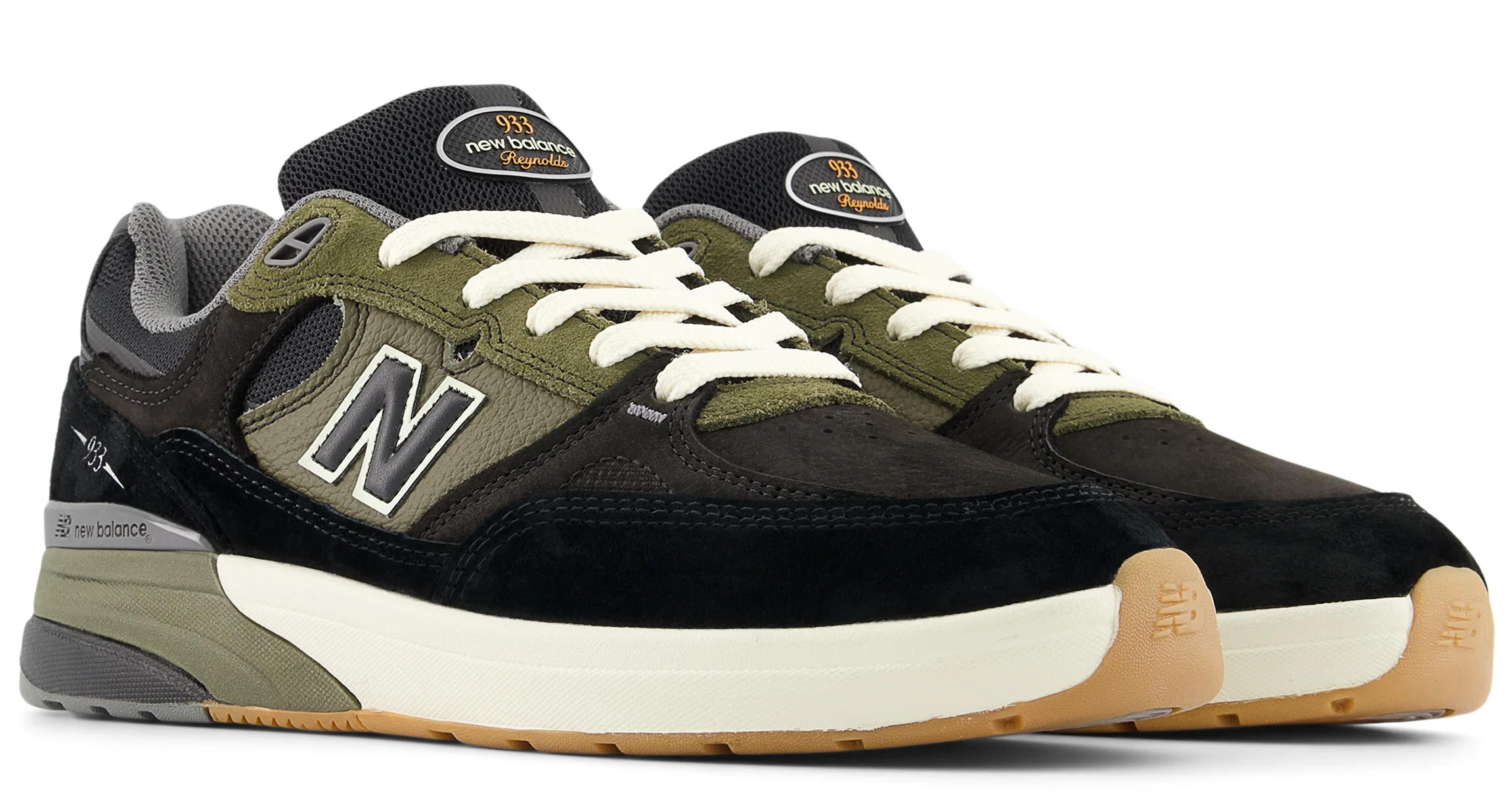 New Balance - Numeric Andrew Reynolds 933 Shoes | Black Olive - Image 3