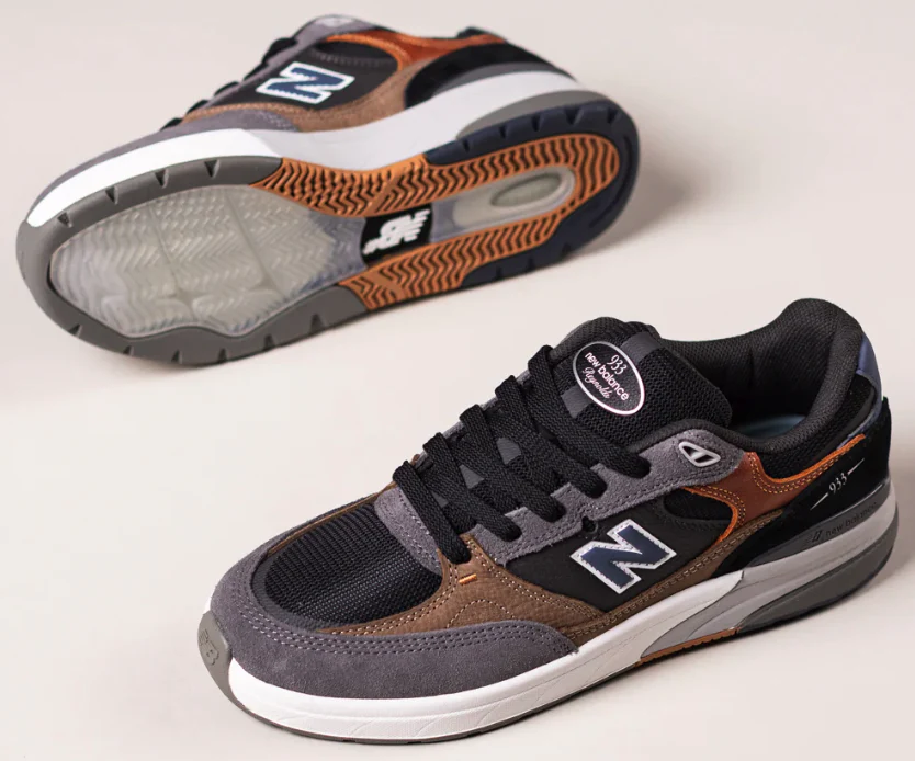 New Balance - Numeric Andrew Reynolds 933 Shoes | Grey Brown - Image 2