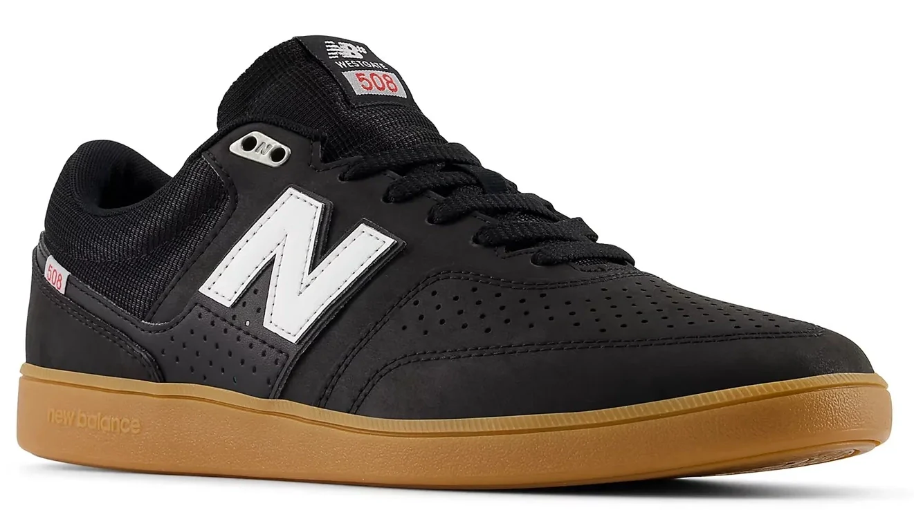 New Balance - Numeric Brandon Westgate 508 Shoes | Black Gum (Leather) - Image 3