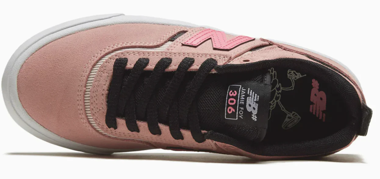 New Balance - Numeric Jamie Foy 306 Shoes | Pink Black - Image 3