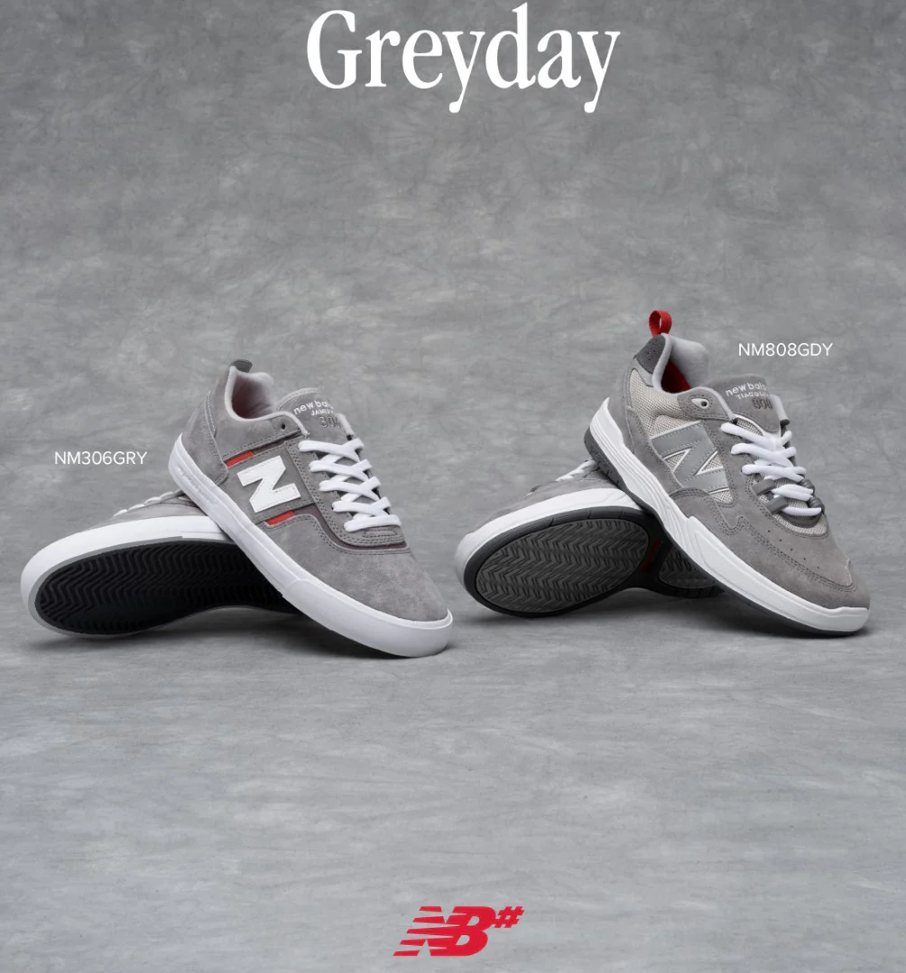 New Balance - Numeric Tiago Lemos 808 Shoes | Grey White (Grey Day) - Image 7