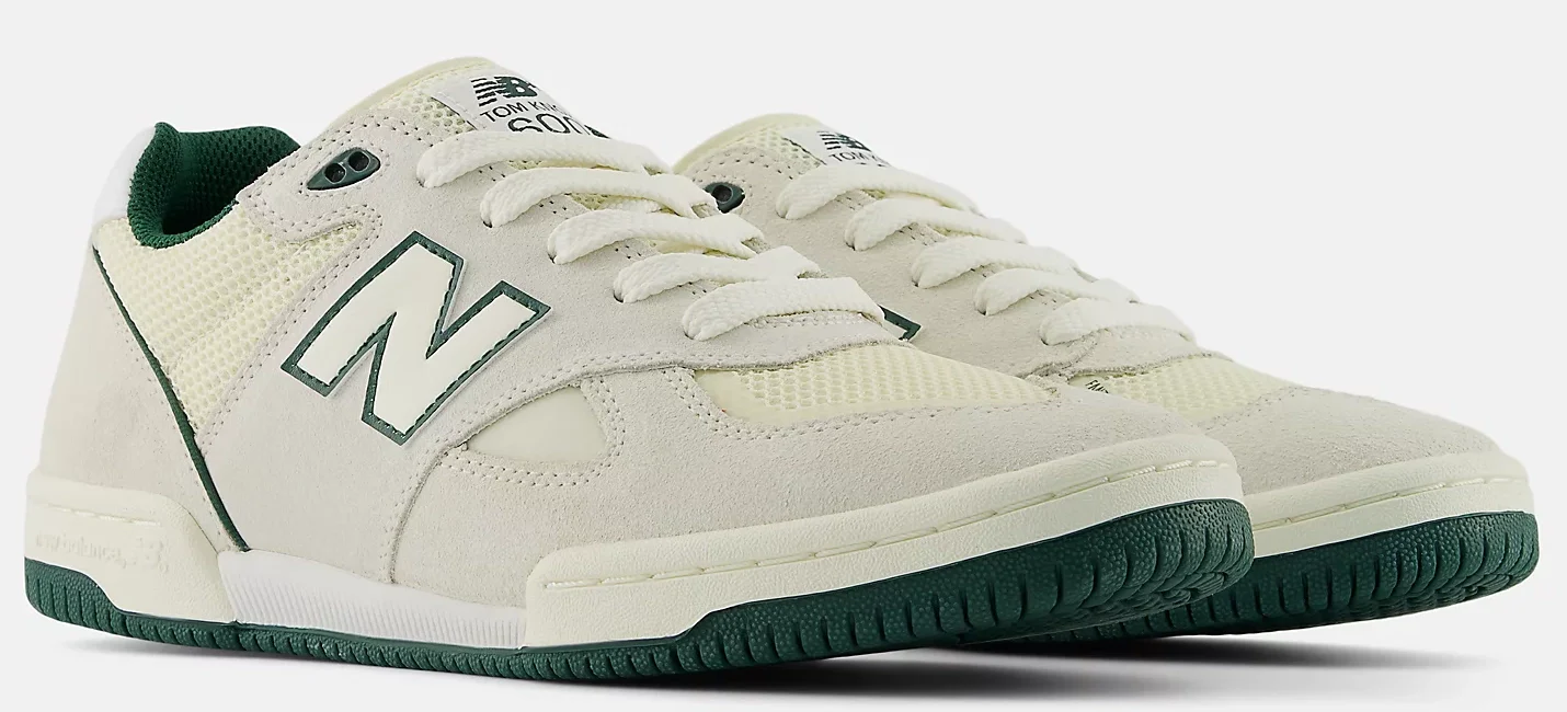 New Balance - Numeric Tom Knox 600 Shoes | White Green - Image 3