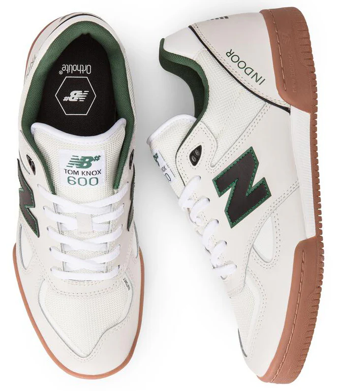 New Balance - Numeric Tom Knox 600 Shoes | White Gum - Image 5