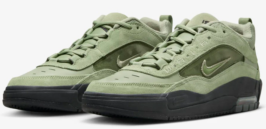 Nike SB - Air Max Ishod Shoes | Oil Green Black - Image 3