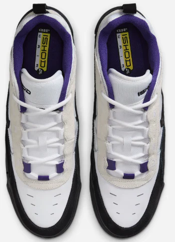 Nike SB - Air Max Ishod Shoes | White Black Purple - Image 4