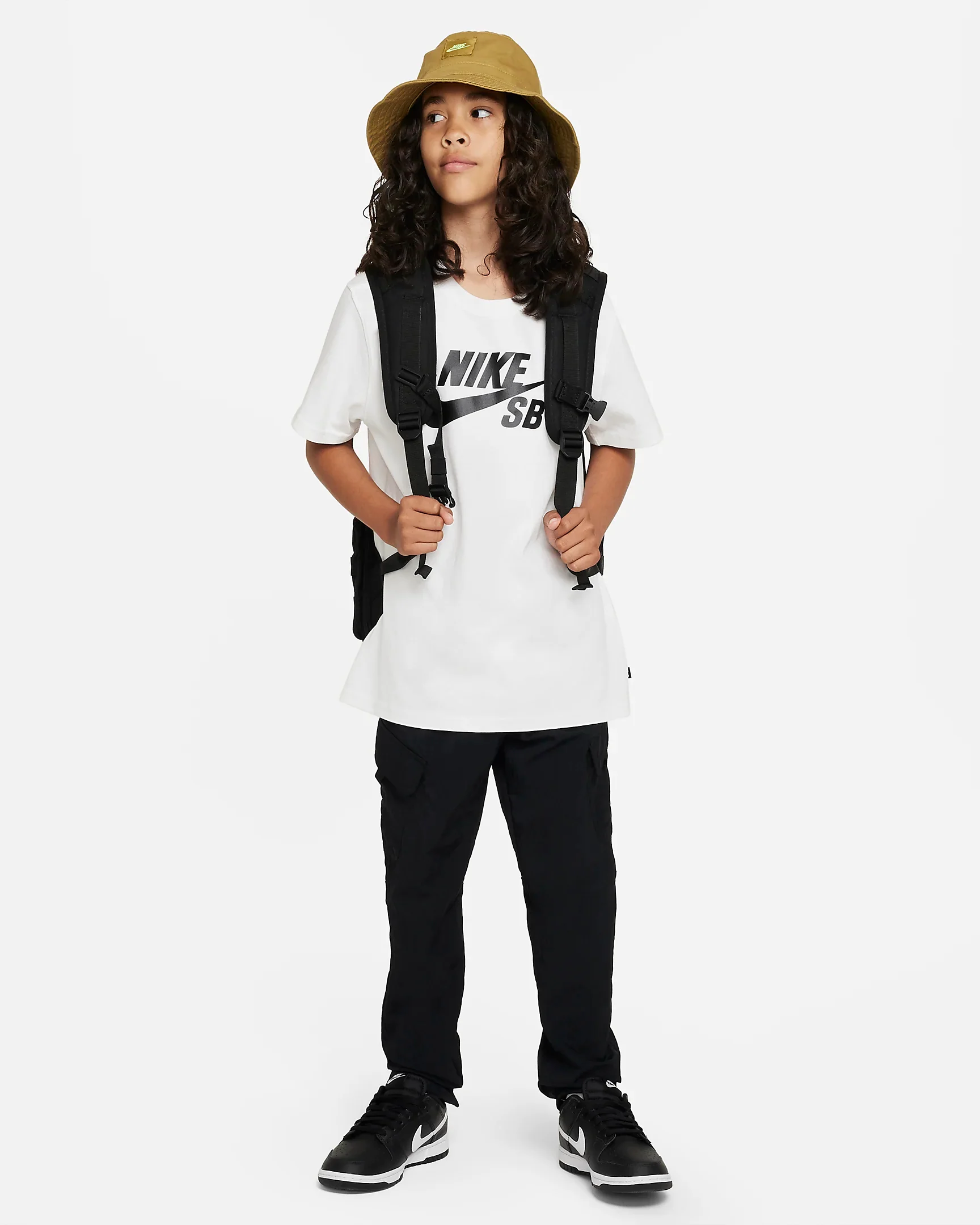 Nike SB - SB Logo HBR Kids Tee | White - Image 2