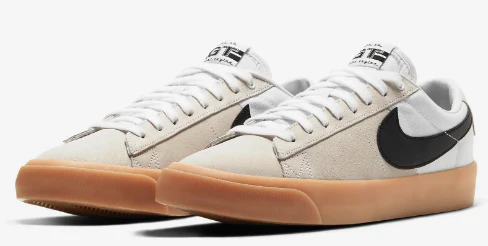 Nike SB - Blazer Low Pro GT Shoes | White Black Gum - Image 3
