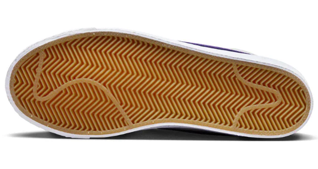 Nike SB - Blazer Mid ISO Shoes | White Court Purple - Image 4