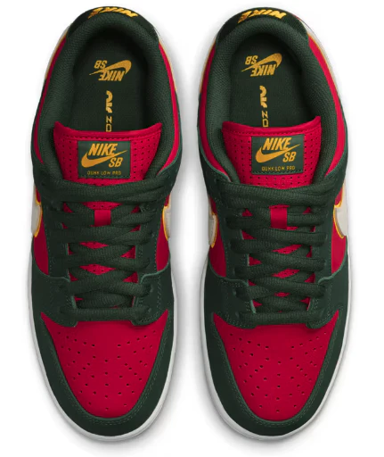 Nike SB - Dunk Low Pro Premium Shoes | Fir Fire Red - Image 4