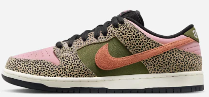 Nike SB - Dunk Low Pro QS Shoes | Khaki Rough Green (Arts-Rec) - Image 2