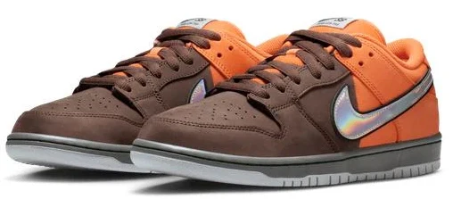 Nike SB - Dunk Low Pro Shoes | Safety Orange Brown (Muni Fast Pass) - Image 2