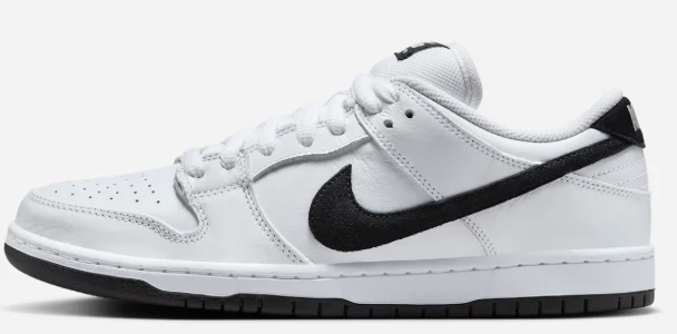 Nike SB - Dunk Low Pro Shoes | White Black White - Image 2