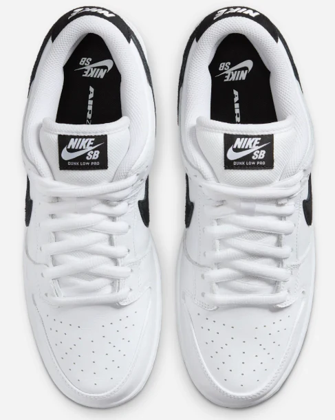 Nike SB - Dunk Low Pro Shoes | White Black White - Image 4
