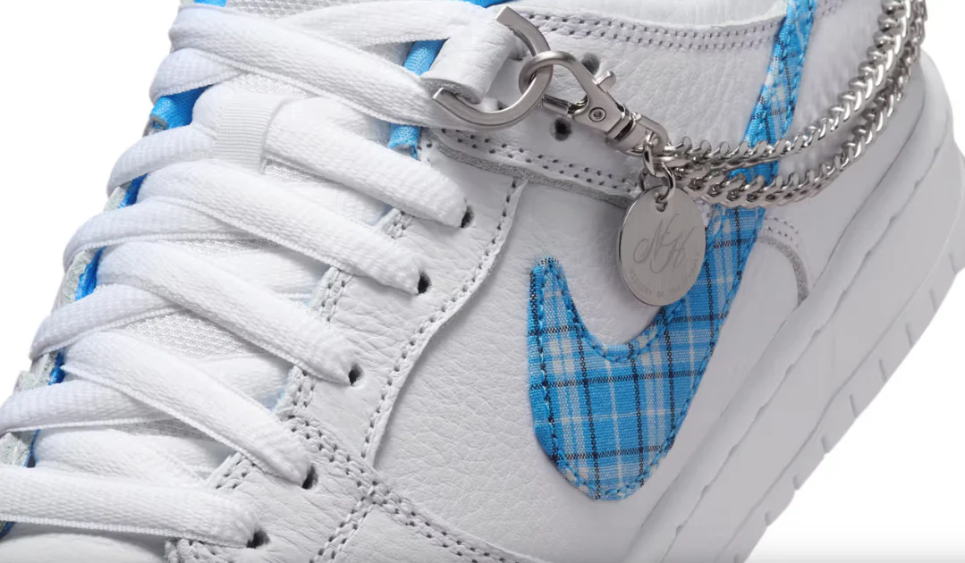 Nike SB - Dunk Low Pro Shoes | White Blue (Nicole Hause) - Image 6