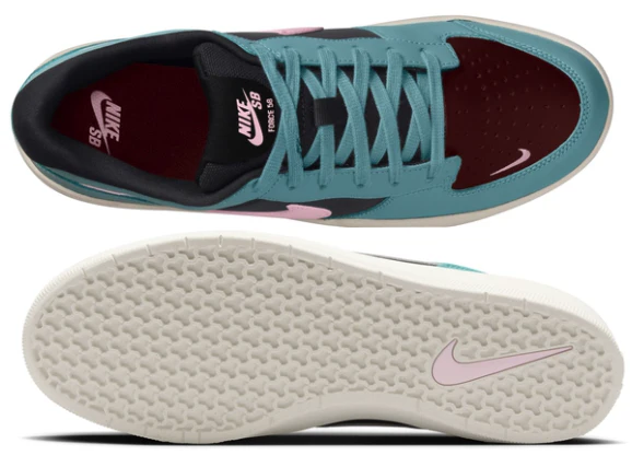 Nike SB - Force 58 Premium Shoes | Turquoise Pink Foam - Image 3