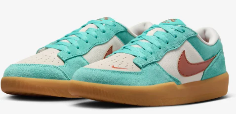 Nike SB - Force 58 Shoes | Green Frost Dark Russet - Image 3