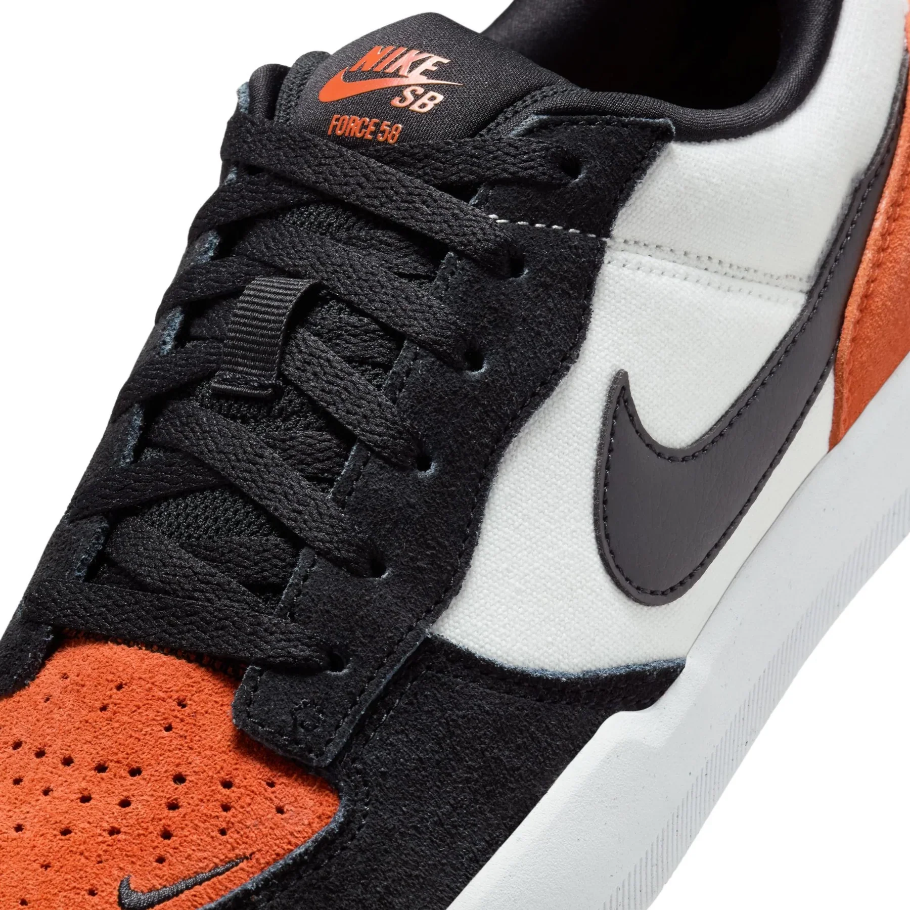 Nike SB - Force 58 Shoes | Black White Cosmic Clay - Image 7