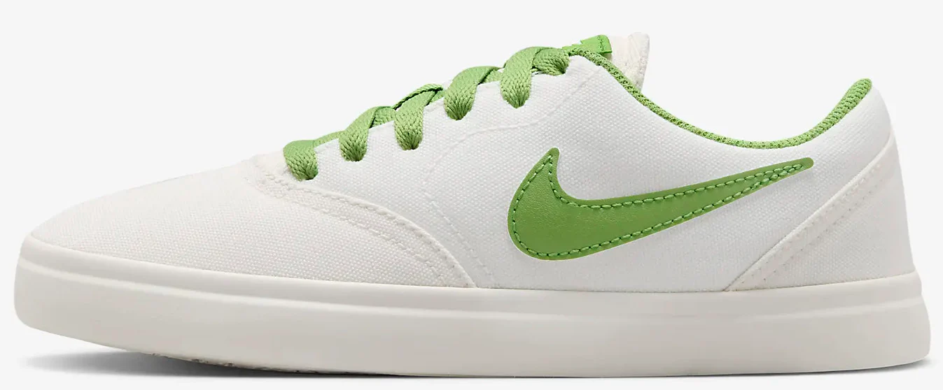 Nike SB - Kids Check Canvas GS Shoes | Phantom Chlorophyll - Image 2
