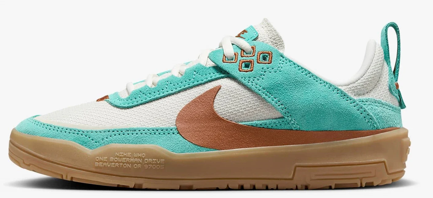 Nike SB - Kids Day One GS Shoes | Green Frost Dark Russet - Image 2