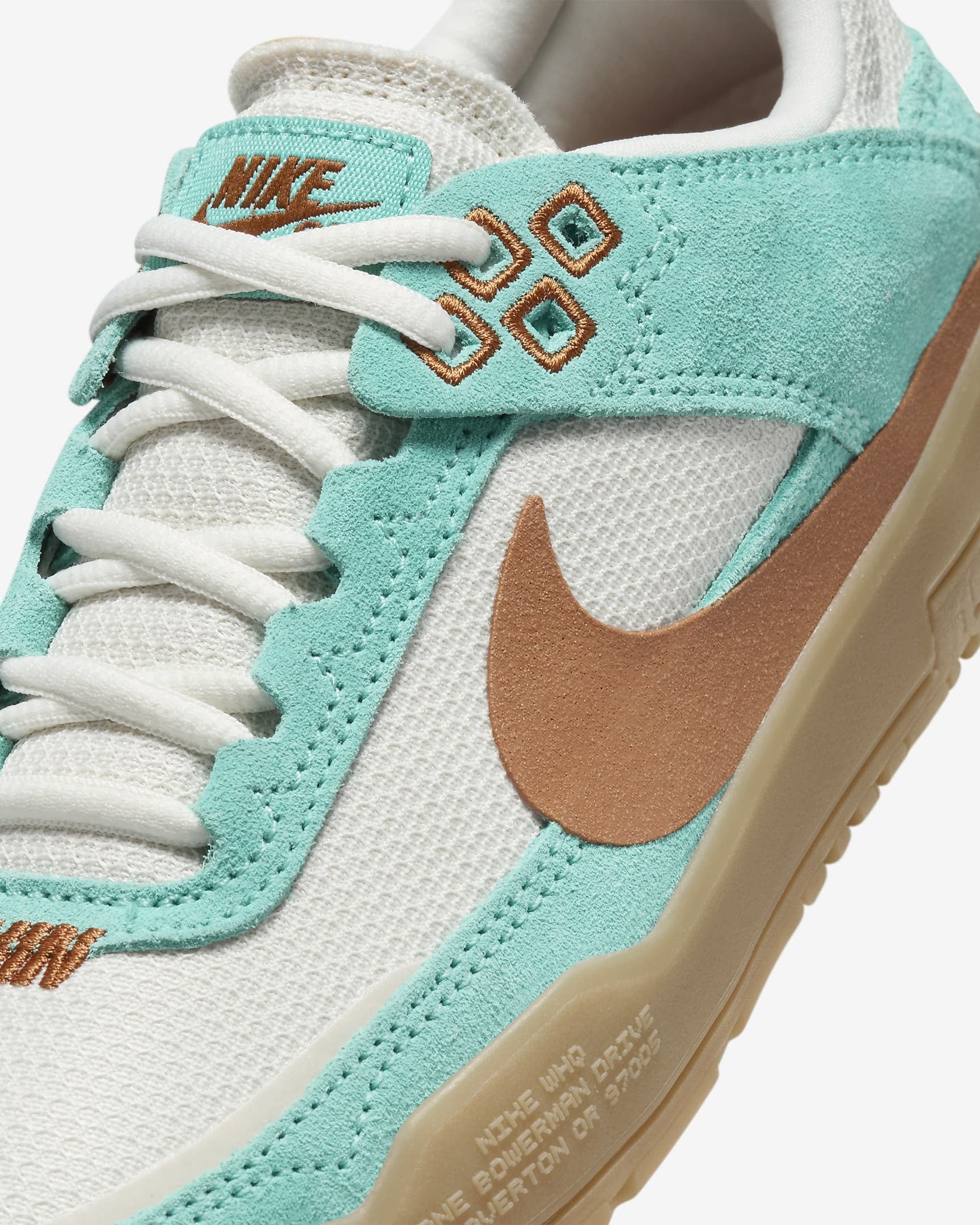 Nike SB - Kids Day One GS Shoes | Green Frost Dark Russet - Image 7