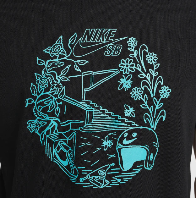 Nike SB - Nike SB T-Shirt With Stairs On It Tee | Black - Image 3